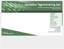 Tablet Screenshot of holstebro-tagrenovering.dk